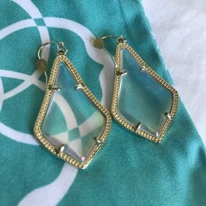Clear Teardrop Kendra Scott Earrings
